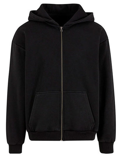 Vintage Heavy Zip Hoodie - Schwarz