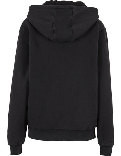 Ladies Vintage Heavy Zip Hoody - Schwaraz