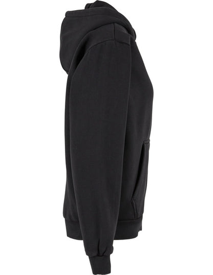 Ladies Vintage Heavy Zip Hoody - Schwaraz