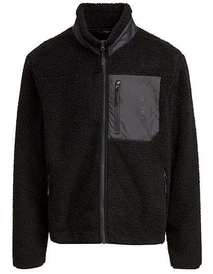 Bonded Sherpa Jacket - Schwarz