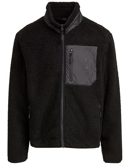 Bonded Sherpa Jacket - Schwarz