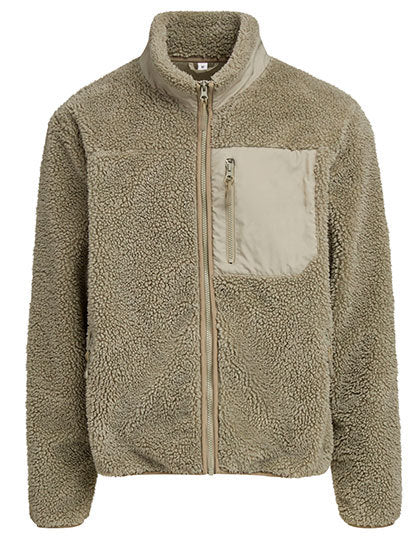 Bonded Sherpa Jacket - Helles Oliv