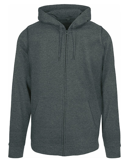 Basic Zip Hoody - Kohle