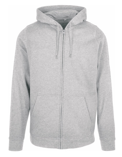Basic Zip Hoody - Heather Grey