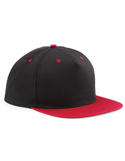 5 Panel Contrast Snapback - Schwarz - klassisches Rot