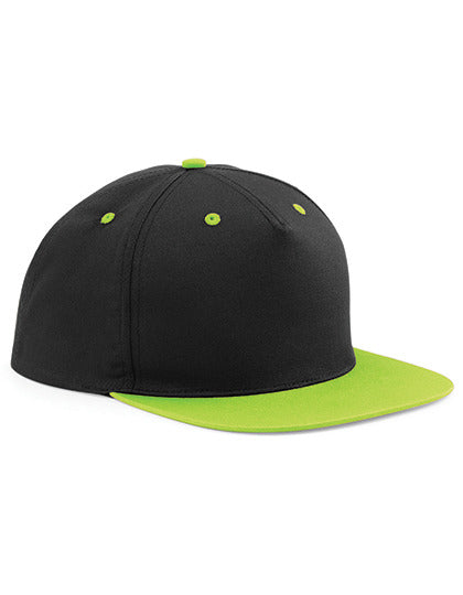 5 Panel Contrast Snapback -Limettengrün     -Orange