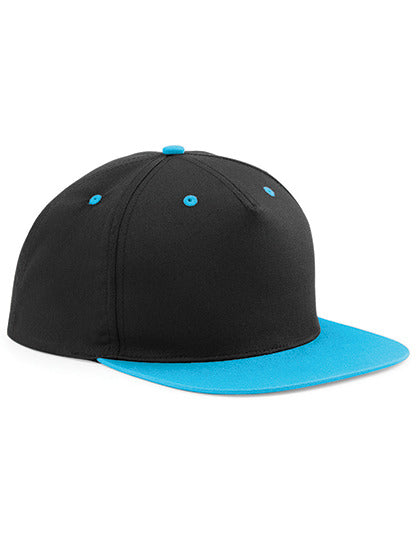 5 Panel Contrast Snapback -  Surfblau      - Schwarz