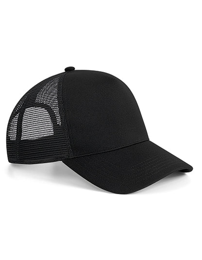 Microknit Snapback Trucker - Schwarz