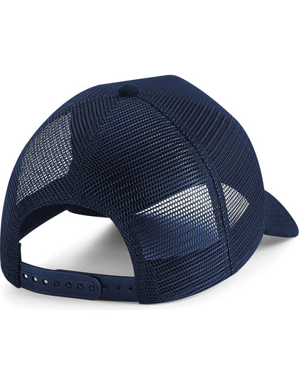 Suede Snapback Trucker - Französische Marine