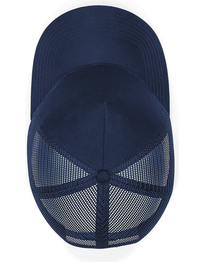 Suede Snapback Trucker - Französische Marine