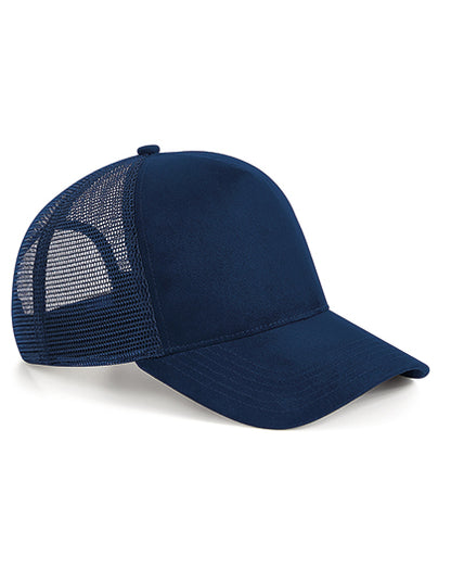 Suede Snapback Trucker - Französische Marine