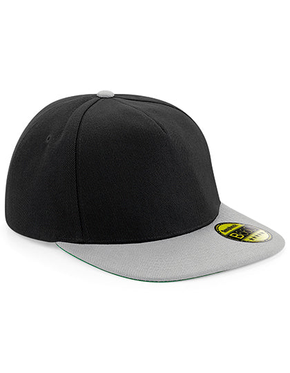 Original Flat Peak Snapback Cap - Grau - Schwarz