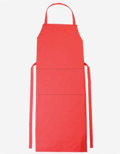 Bib Apron Verona Classic Bag 90 x 75 cm-Rot