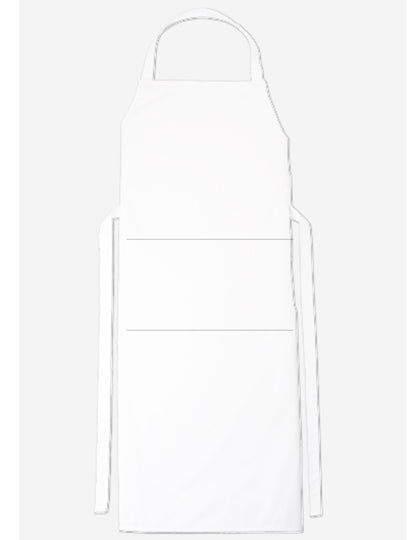 Bib Apron Verona Classic Bag 90 x 75 cm-Weiß