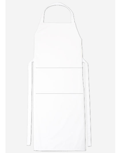 Bib Apron Verona Classic Bag 90 x 75 cm-Weiß