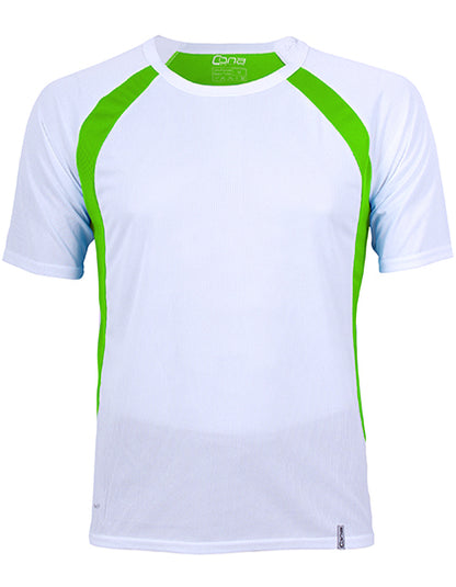 Pace Tech Tee- Weiß - Kalk