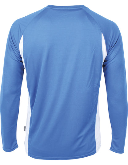 Racer Long Sleeve Tech Tee - Königsblau - Weiss