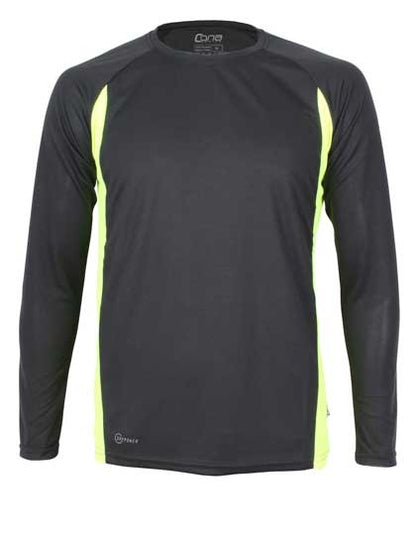 Racer Long Sleeve Tech Tee - Schwarz - Neongelb