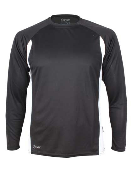 Racer Long Sleeve Tech Tee - Weiss- Schwarz