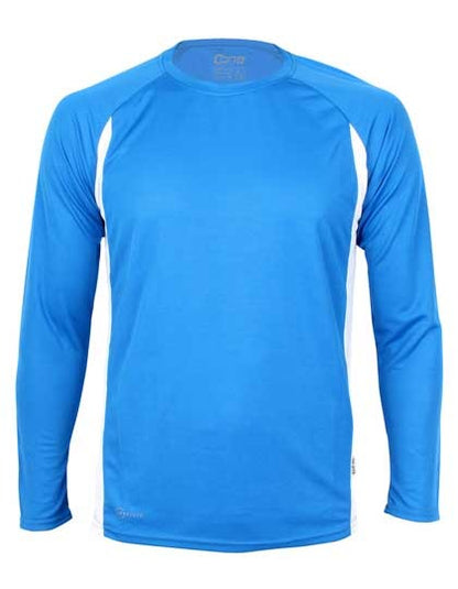 Racer Long Sleeve Tech Tee - Königsblau - Weiss