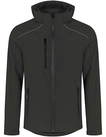 Men´s Warm Softshell Jacket - Holzkohle (fest)