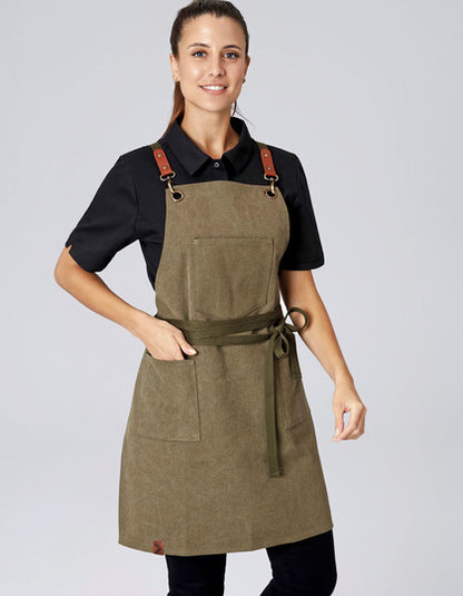 Latzschürze Canvas-Graphit