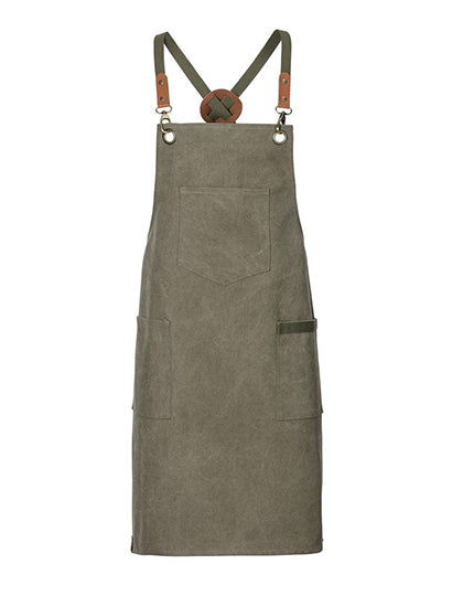 Latzschürze Canvas-Olive