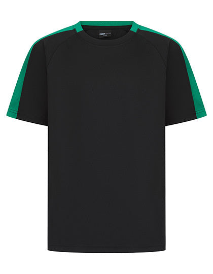 Kids Team T-Shirt - Schwarz   Smaragd