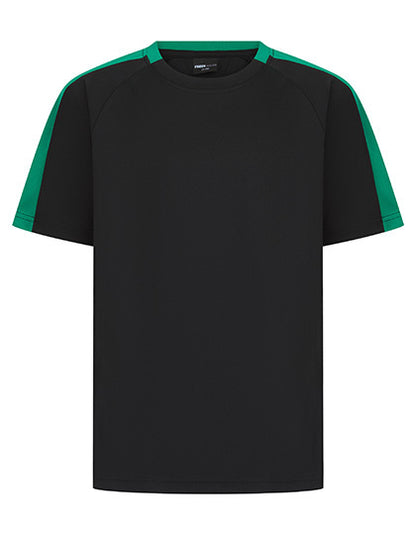 Kids Team T-Shirt - Schwarz   Smaragd