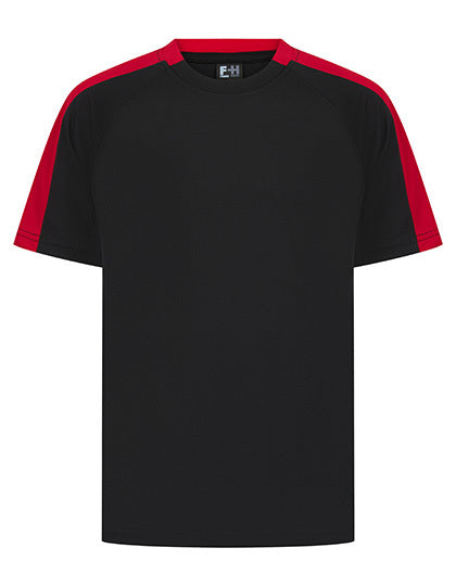 Kids Team T-Shirt - Schwarz   Rot