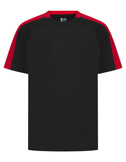 Kids Team T-Shirt - Schwarz   Rot