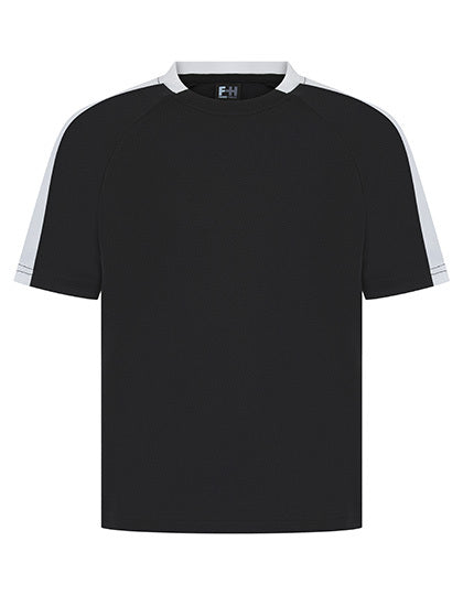 Kids Team T-Shirt - Schwarz   Weiß