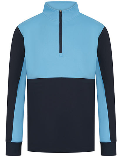 Adults 1/4 Zip Tracksuit Top - Marine - Himmel