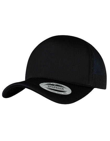 Foam Trucker Cap Curved Visor - Schwarz
