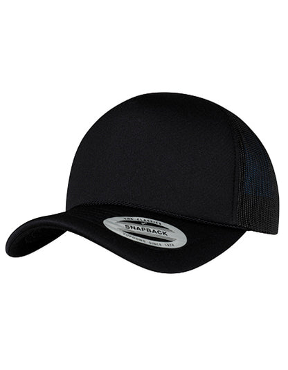 Foam Trucker Cap Curved Visor - Schwarz