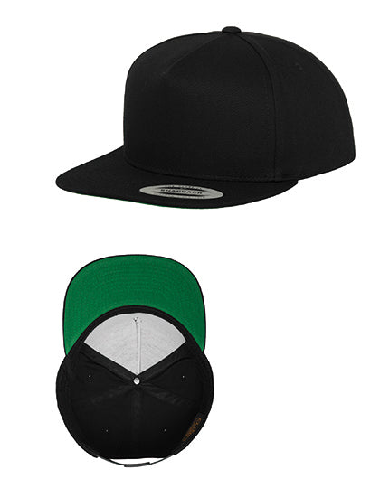 Classic 5 Panel Snapback - Schwarz