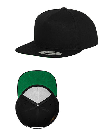 Classic 5 Panel Snapback - Schwarz