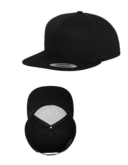 Classic 5 Panel Snapback - Schwarz