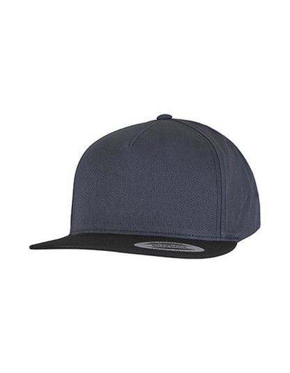 Classic 5 Panel Snapback - Marine - Schwarz