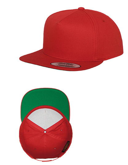 Classic 5 Panel Snapback - Rot