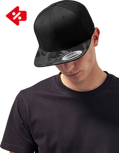 Camo Visor Snapback - Olive - Olive Camo
