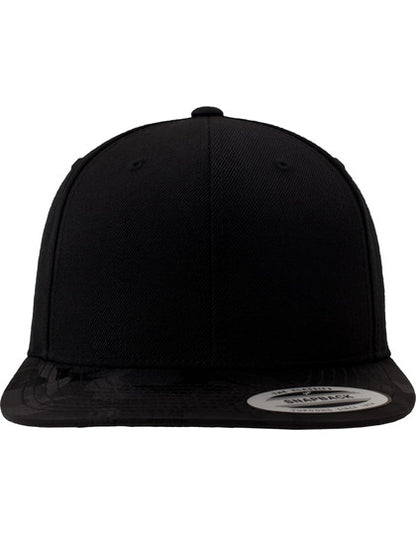 Camo Visor Snapback - Schwarz - Schwarzes Tarnmuster