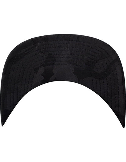 Camo Visor Snapback - Schwarz - Schwarzes Tarnmuster