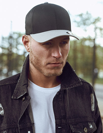 Flexfit Wooly Combed 2-Tone Cap -   Silber      - Schwarz