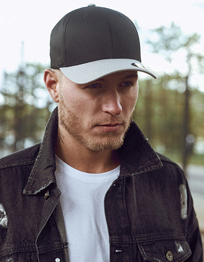 Flexfit Wooly Combed 2-Tone Cap -   Silber      - Schwarz