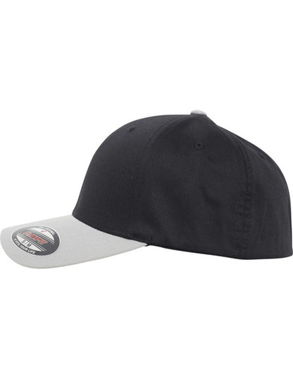 Flexfit Wooly Combed 2-Tone Cap -   Silber      - Schwarz