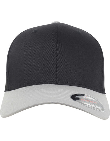 Flexfit Wooly Combed 2-Tone Cap -   Silber      - Schwarz