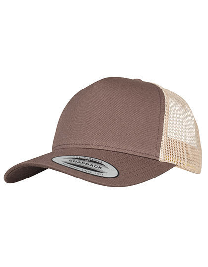 5-Panel Retro Trucker 2-Tone Cap -      Braun  -   Khaki