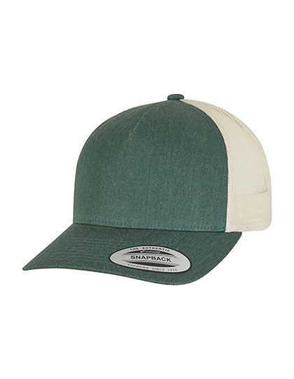 5-Panel Retro Trucker 2-Tone Cap -   Grün  -   Beige