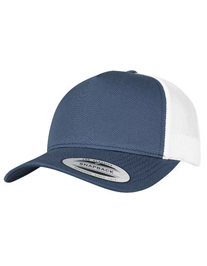 5-Panel Retro Trucker 2-Tone Cap -       Marine   -  Weiss